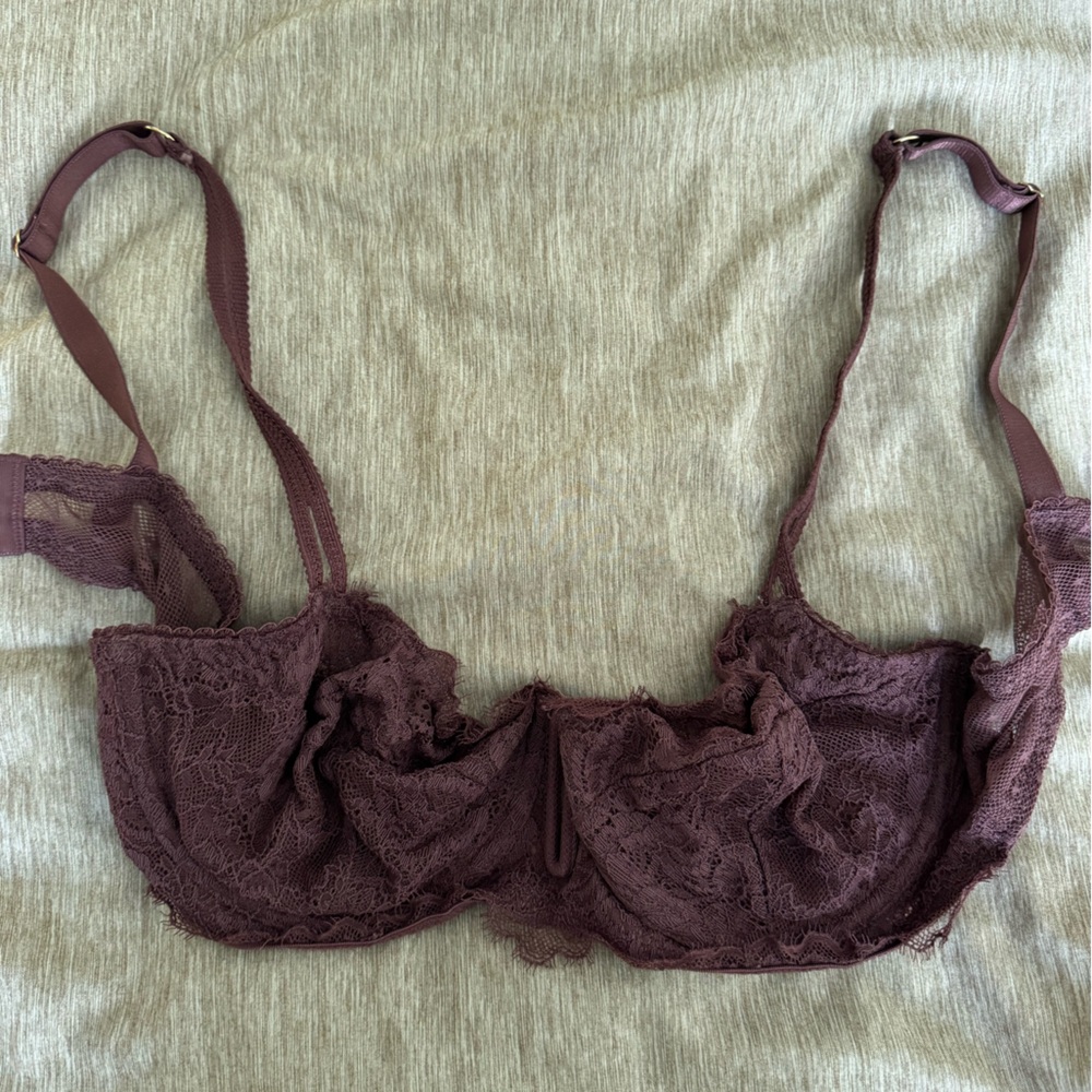 Lace Bralette in Brown